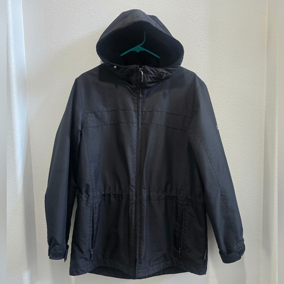 PacificTrail black hooded jacket with fleece lining women's size medium. - Picture 2 of 8